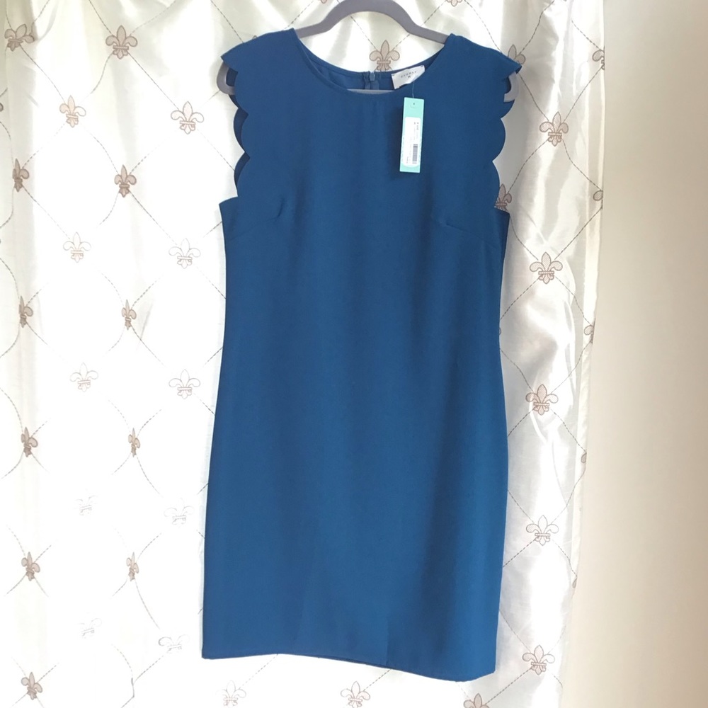 NWT EVERLY Fran Scallop Edge Dress Size M